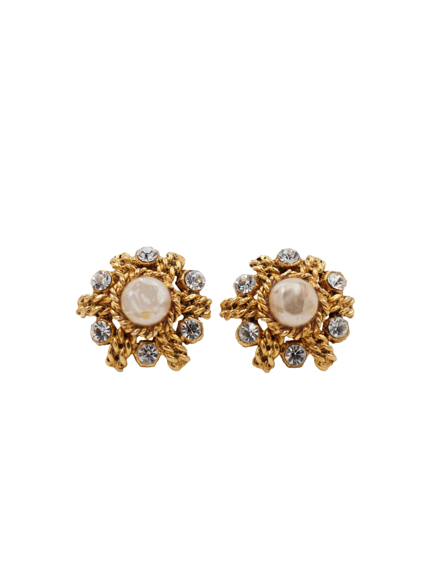 chanel gold earrings 