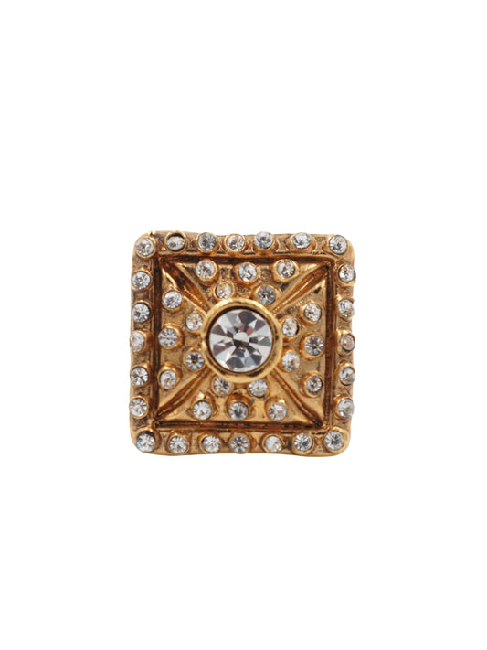 chanel rhinestone earrings 