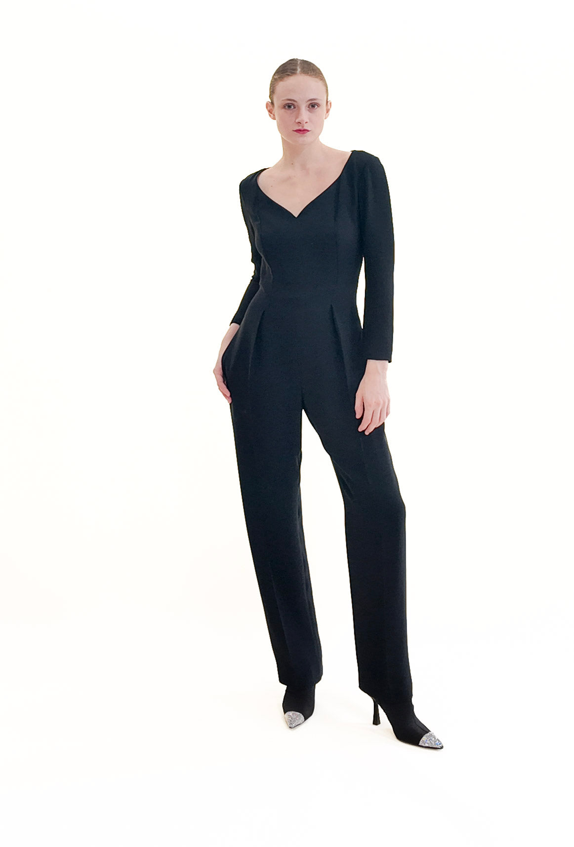 Christian Dior by John Galliano Fall 2004  Black Jumpsuit