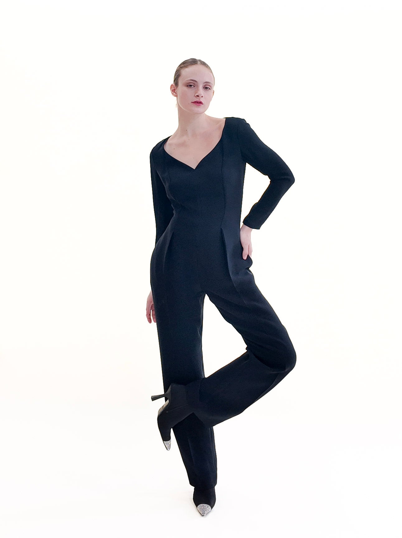 Christian Dior by John Galliano Fall 2004  Black Jumpsuit