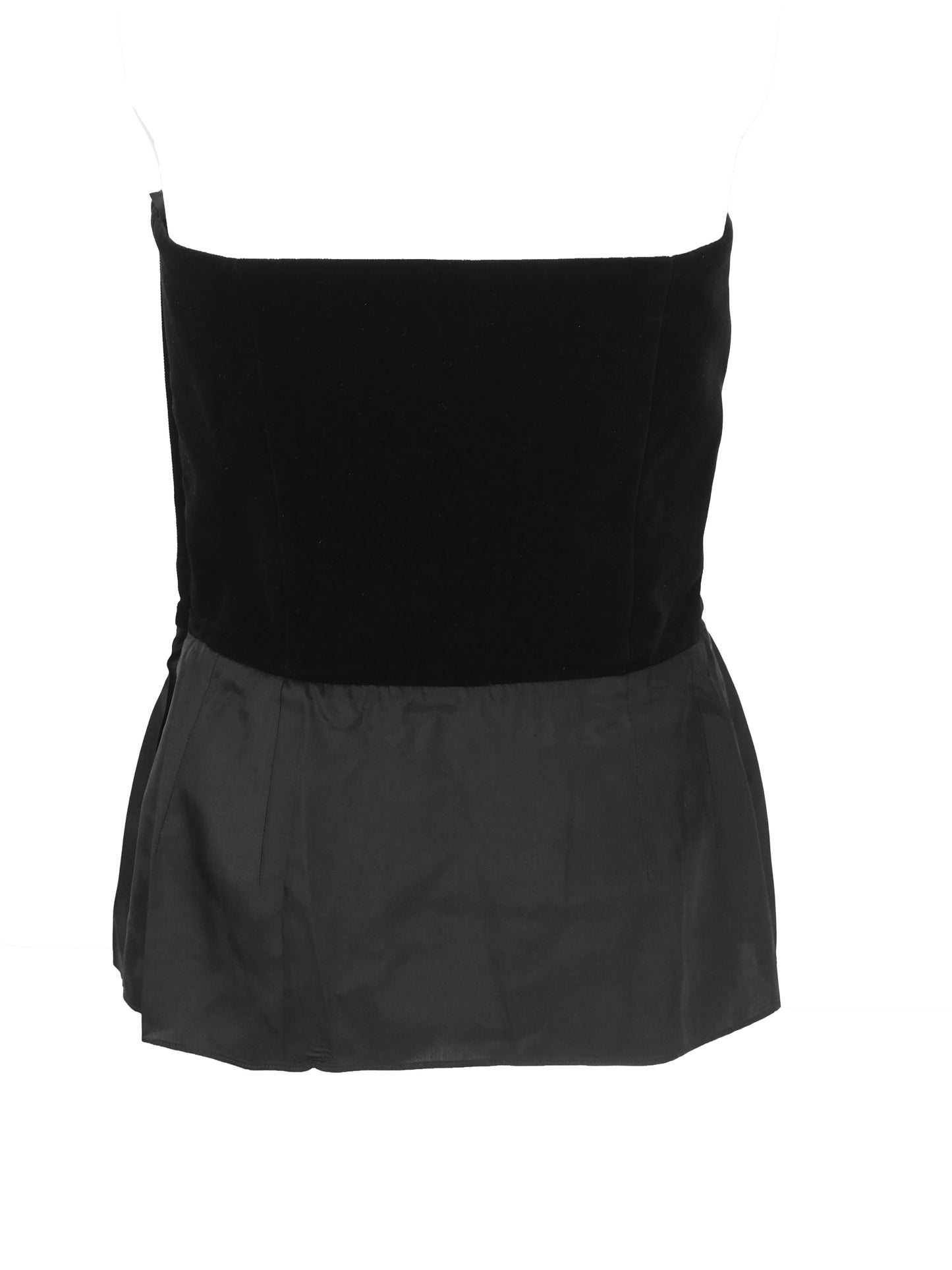 Guy Laroche Velvet Black Bustier