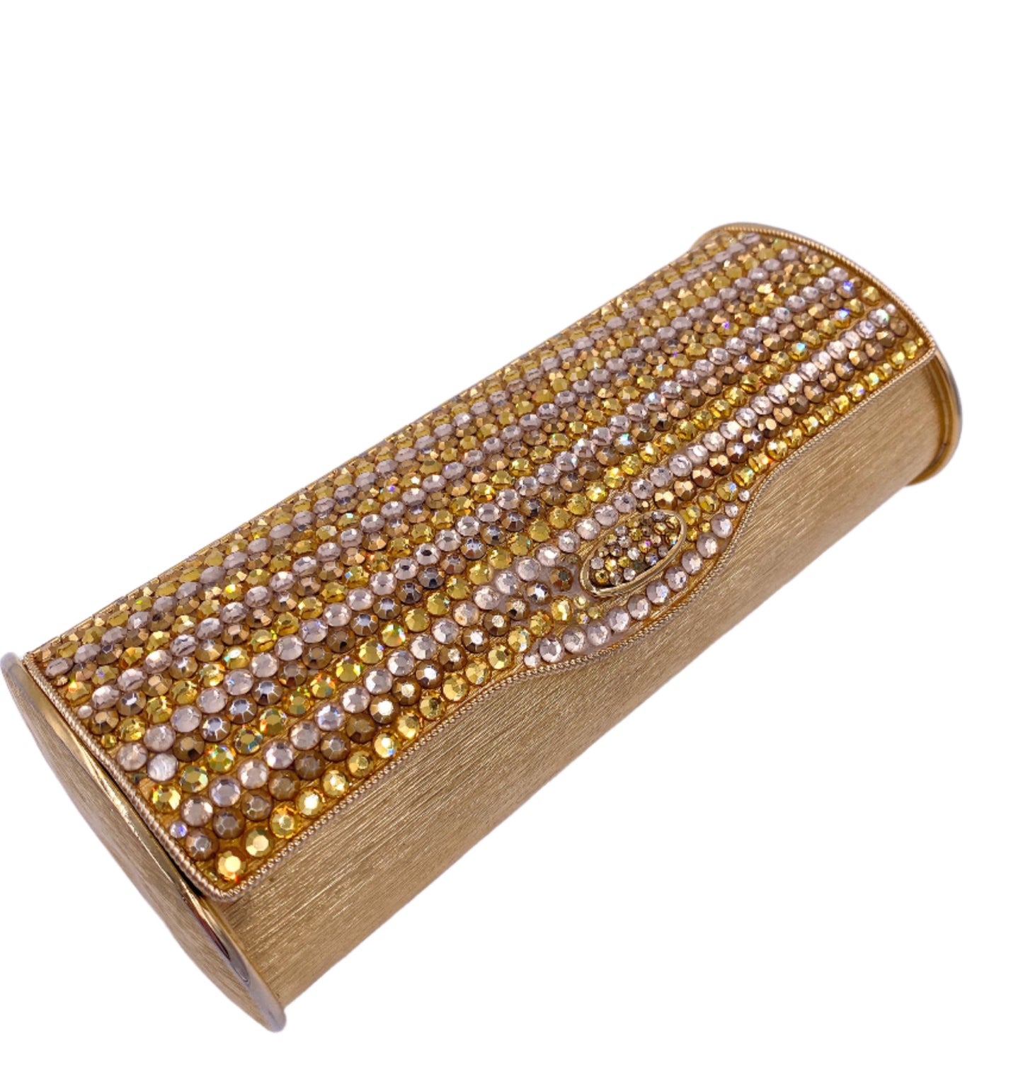 Vintage Gold Crystal Clutch