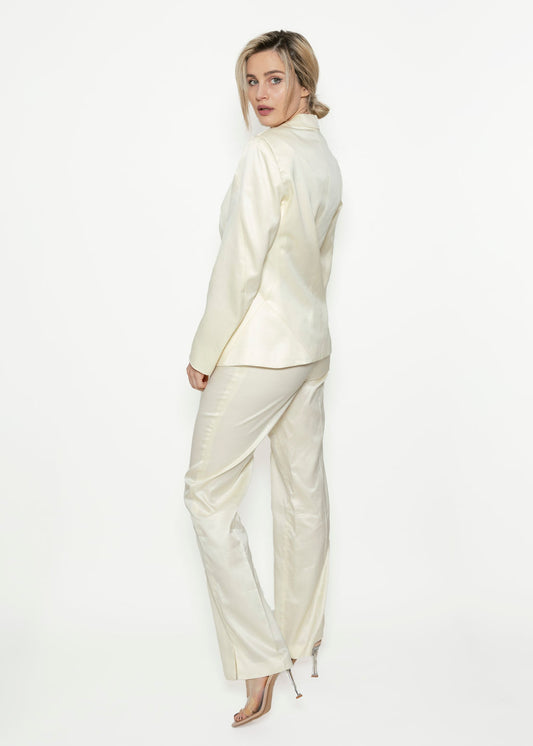 Versus by Versace Cream Satin Suit - The Kit Vintage