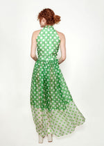 Load image into Gallery viewer, Donald Brooks Apple Green Polka Dot Dress
