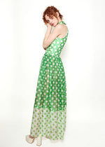 Load image into Gallery viewer, Donald Brooks Apple Green Polka Dot Dress

