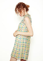 Load image into Gallery viewer, Malcom Starr 1960&#39;s Beaded Pastel Cocktail Dress
