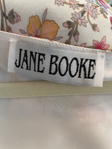 Jane Booke Floral Chiffon Dress With Slit