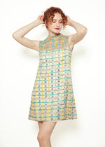 Load image into Gallery viewer, Malcom Starr 1960&#39;s Beaded Pastel Cocktail Dress

