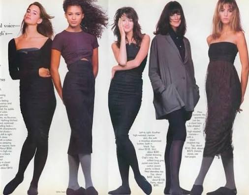 Romeo Gigli S/S 1987 Black Dress W Mesh Turtleneck Top Set