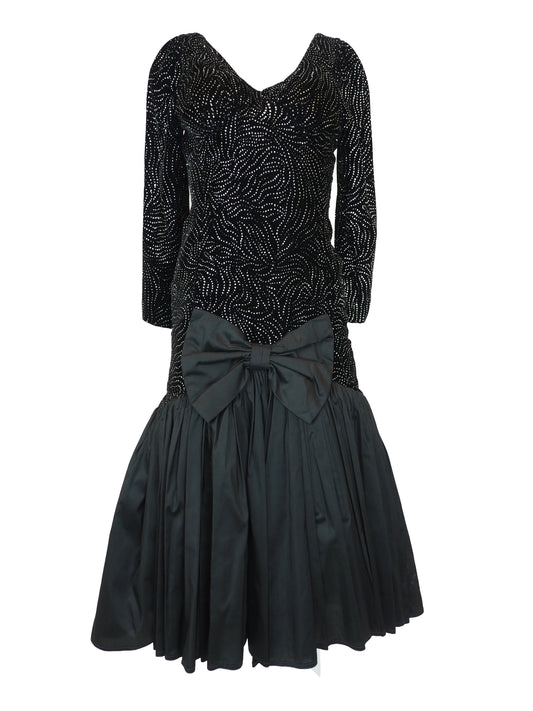 Hidy Misawa Velvet Glitter Dress