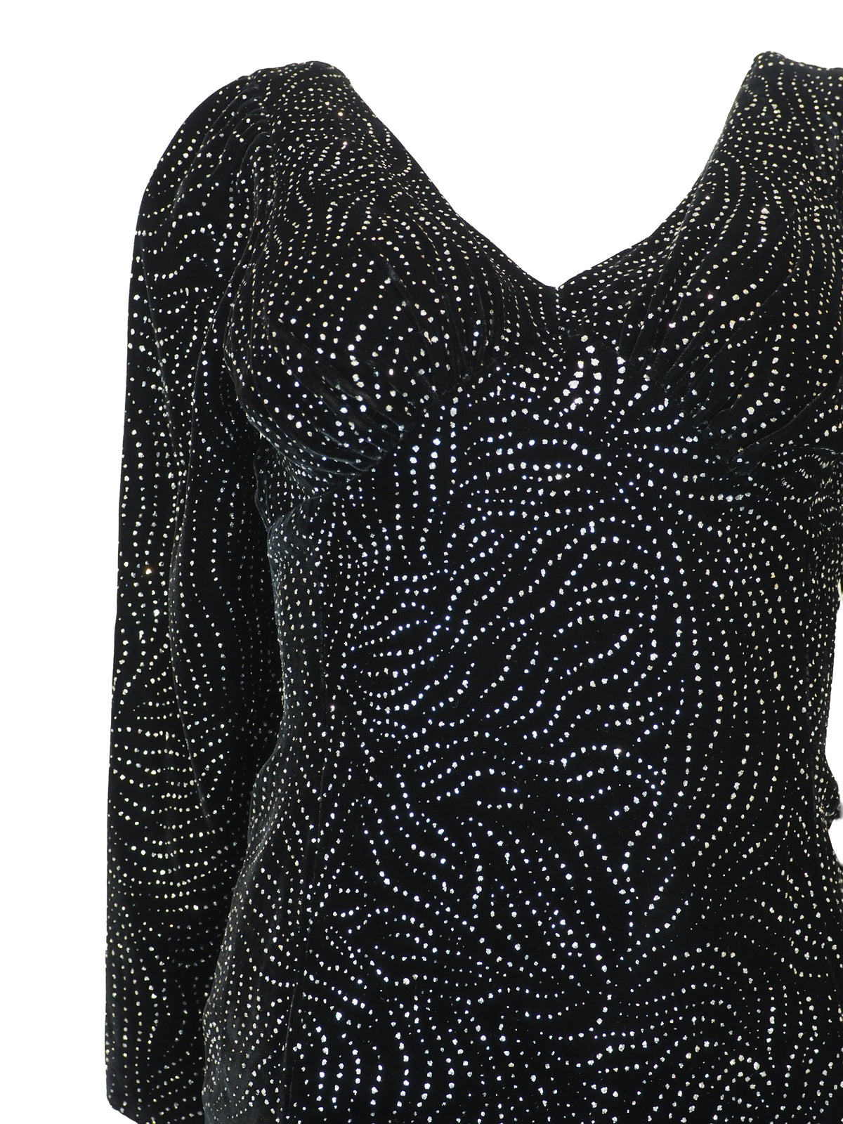 Hidy Misawa Velvet Glitter Dress