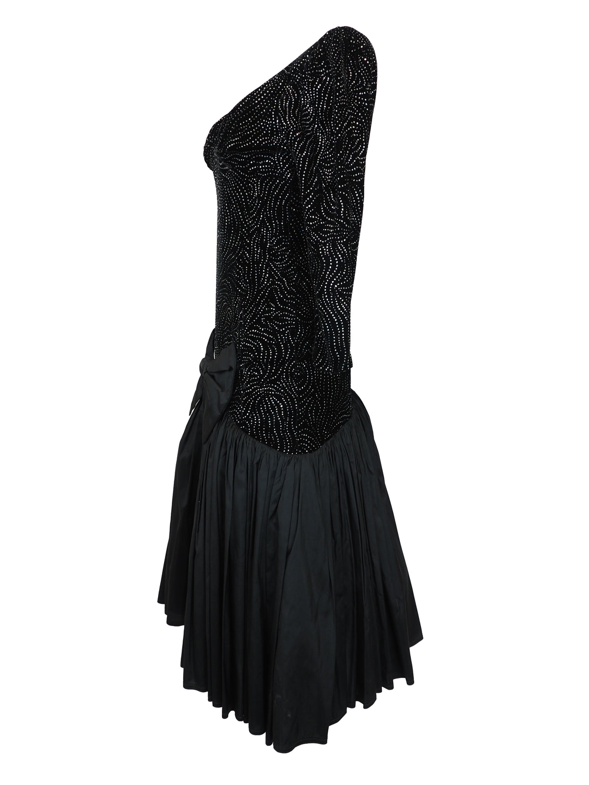 Hidy Misawa Velvet Glitter Dress