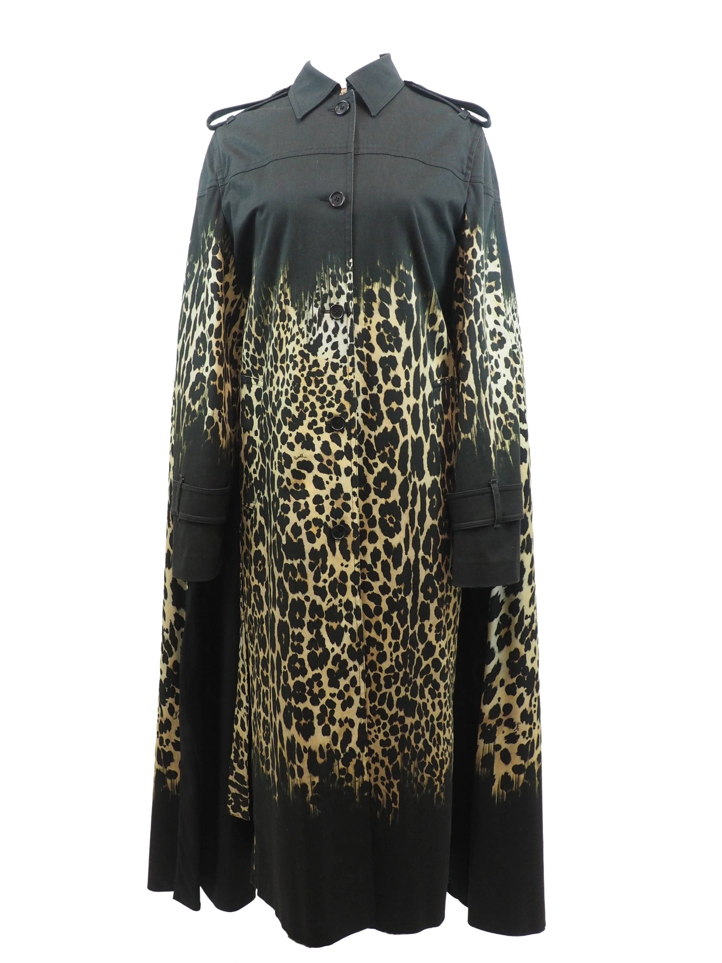Roberto Cavalli Cheetah Print Cloak/Cape