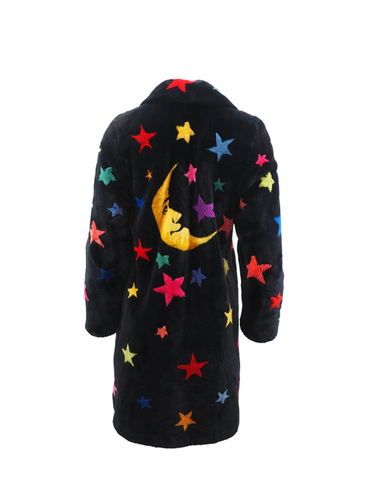 Zuki Beaver Coat with Stars