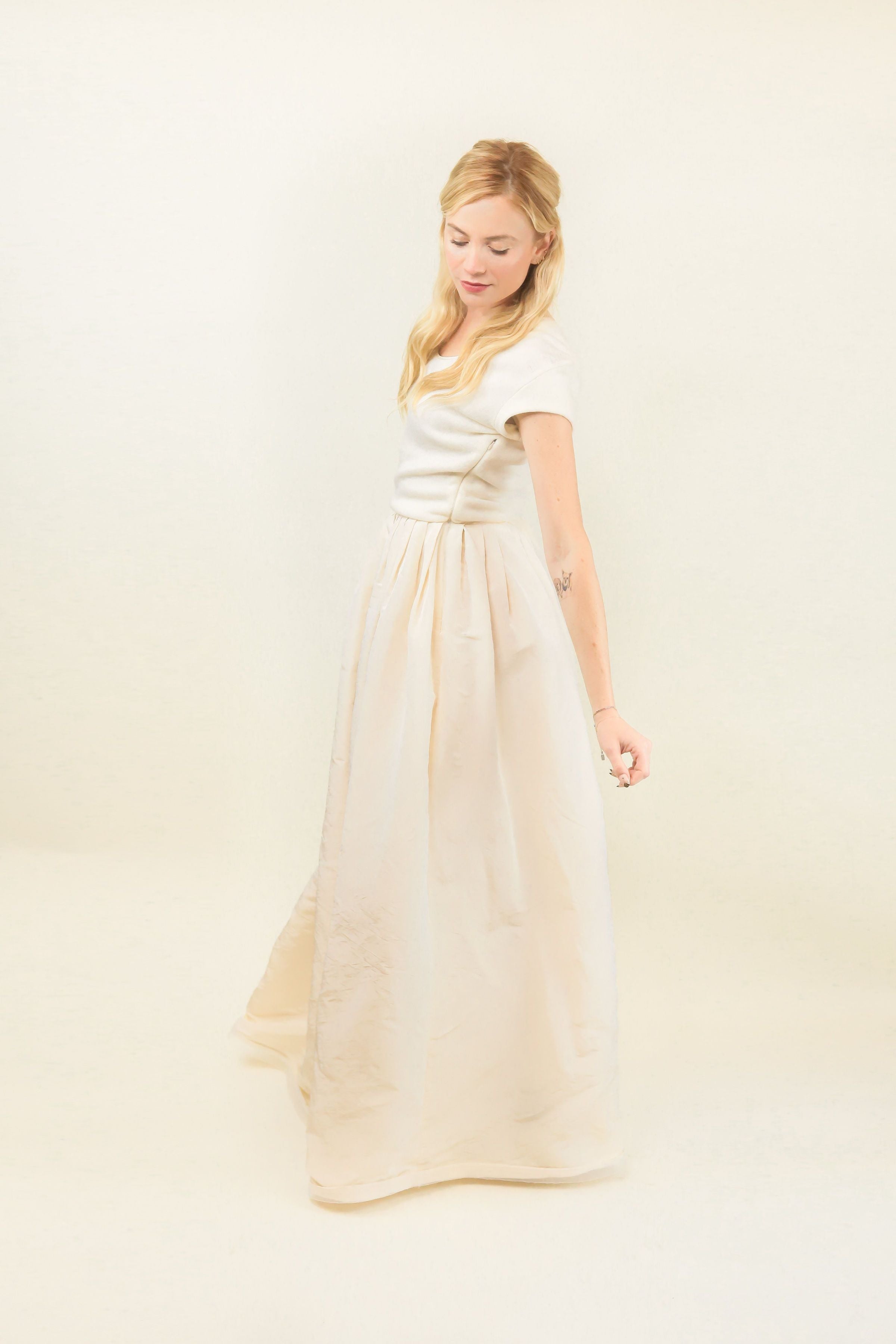 Heidi Weisel Knit & Taffeta Dress