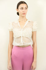 Load image into Gallery viewer, Blumarine Lace Ruffled Top
