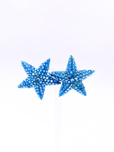 Richard Kerr Aqua Starfish Earrings