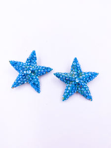 Richard Kerr Aqua Starfish Earrings