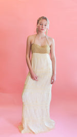 Load image into Gallery viewer, Beaded Mohair Halter Gown

