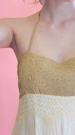 Load image into Gallery viewer, Beaded Mohair Halter Gown
