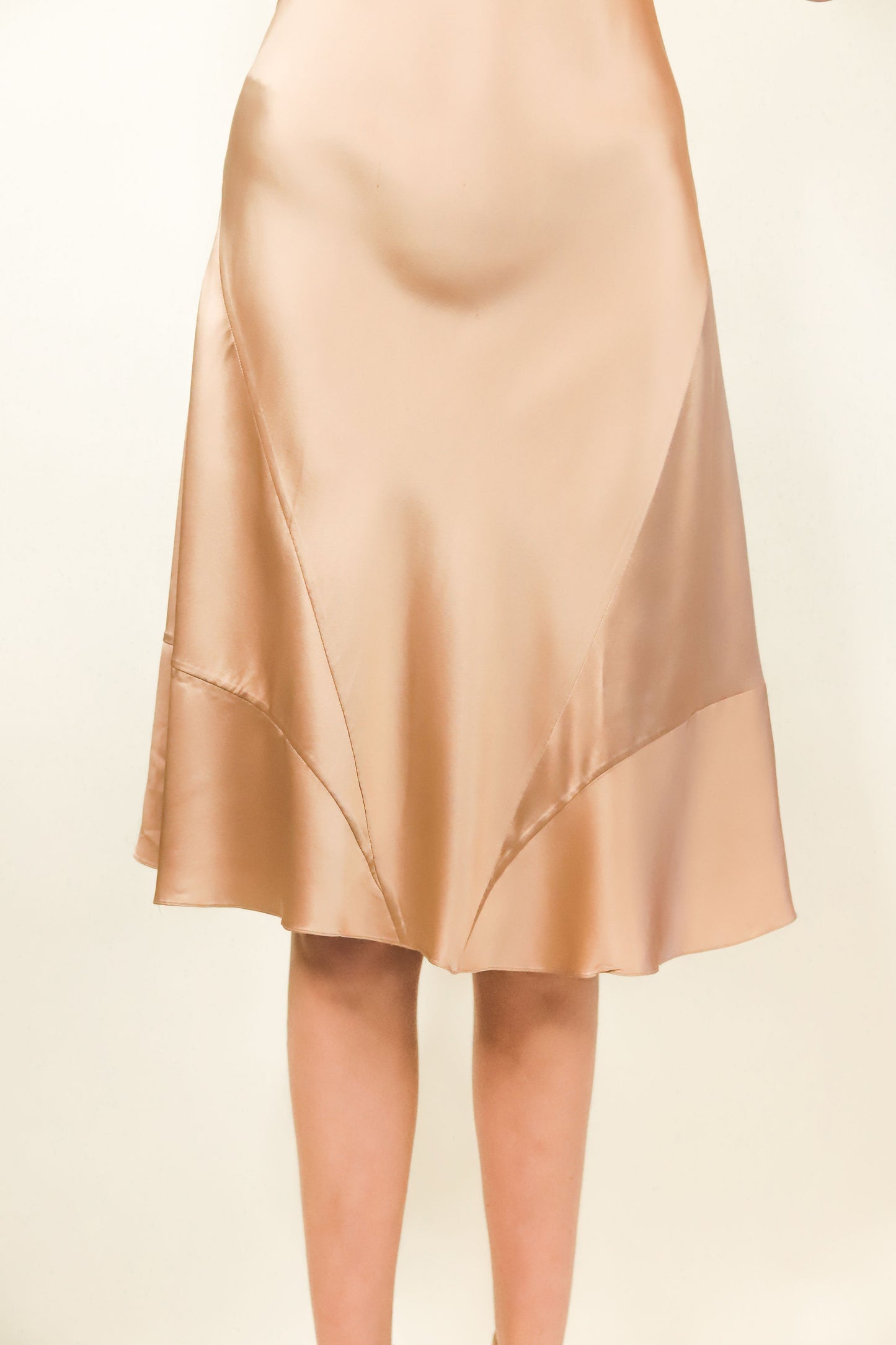 Celine Champagne Silk Dress