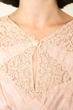 Load image into Gallery viewer, Rose Satin and Lace Slip Dress
