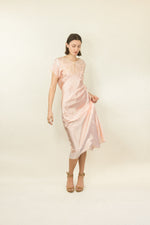 Load image into Gallery viewer, Rose Satin and Lace Slip Dress
