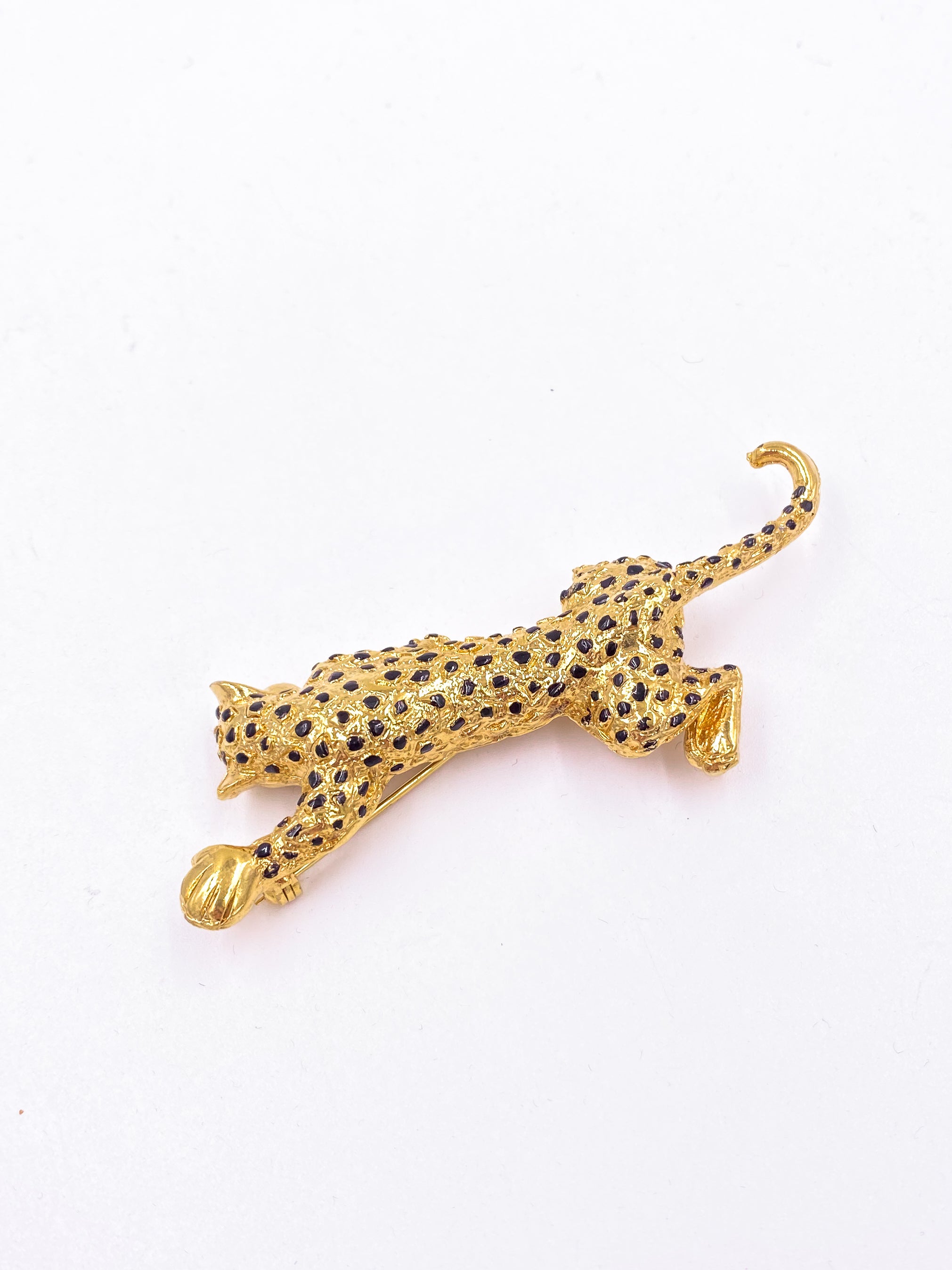 Spotted Panther Brooch