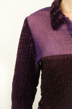 Load image into Gallery viewer, Yoshiki Hishinuma Purple Pleated Skirt Set
