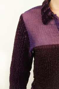 Yoshiki Hishinuma Purple Pleated Skirt Set