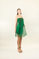 Load image into Gallery viewer, Galanos Silk Green Slip Dress
