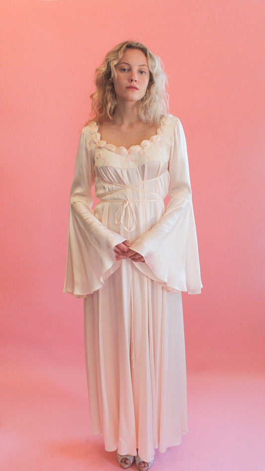 Jane Booke Pale Pink Rosebud Gown - The Kit Vintage