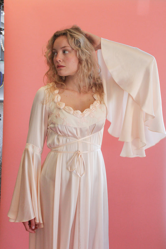 Jane Booke Pale Pink Rosebud Gown - The Kit Vintage