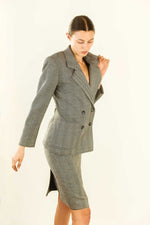 Load image into Gallery viewer, Yves Saint Laurent Herringbone Skirt Suit

