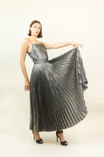 Load image into Gallery viewer, Adolfo Liquid Silver Skirt Set

