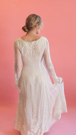 Load image into Gallery viewer, Jane Booke Embroidered White Gown
