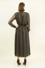 Load image into Gallery viewer, Adolfo Black &amp; Gold Lame Skirt Set
