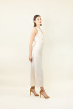Load image into Gallery viewer, Ivory Silk and Lace Dress and Robe Set
