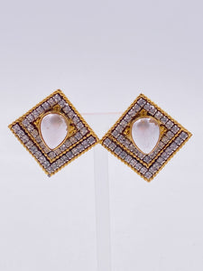 Crystal Square Earrings