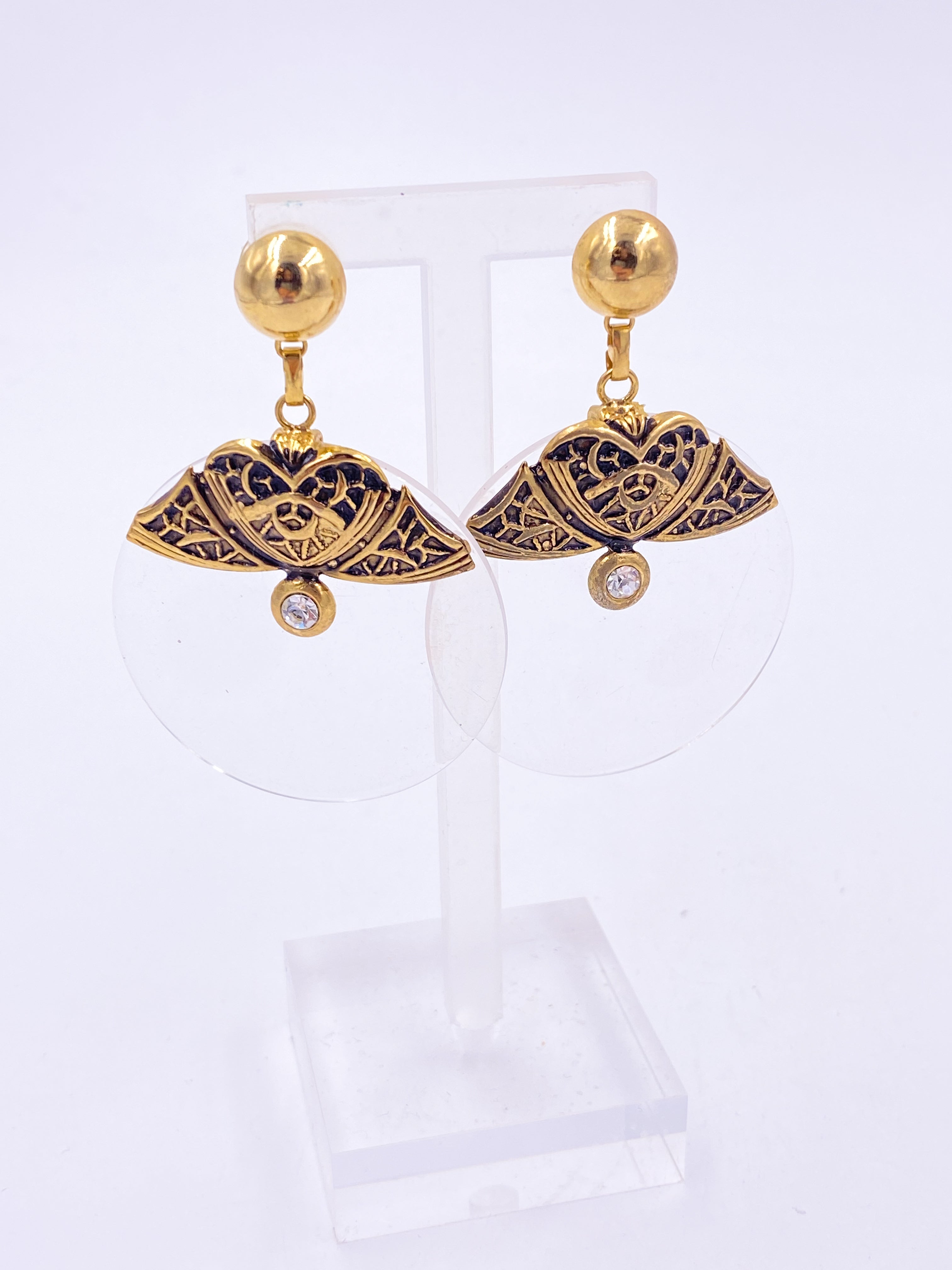 Art Nouveau Lucite Earrings