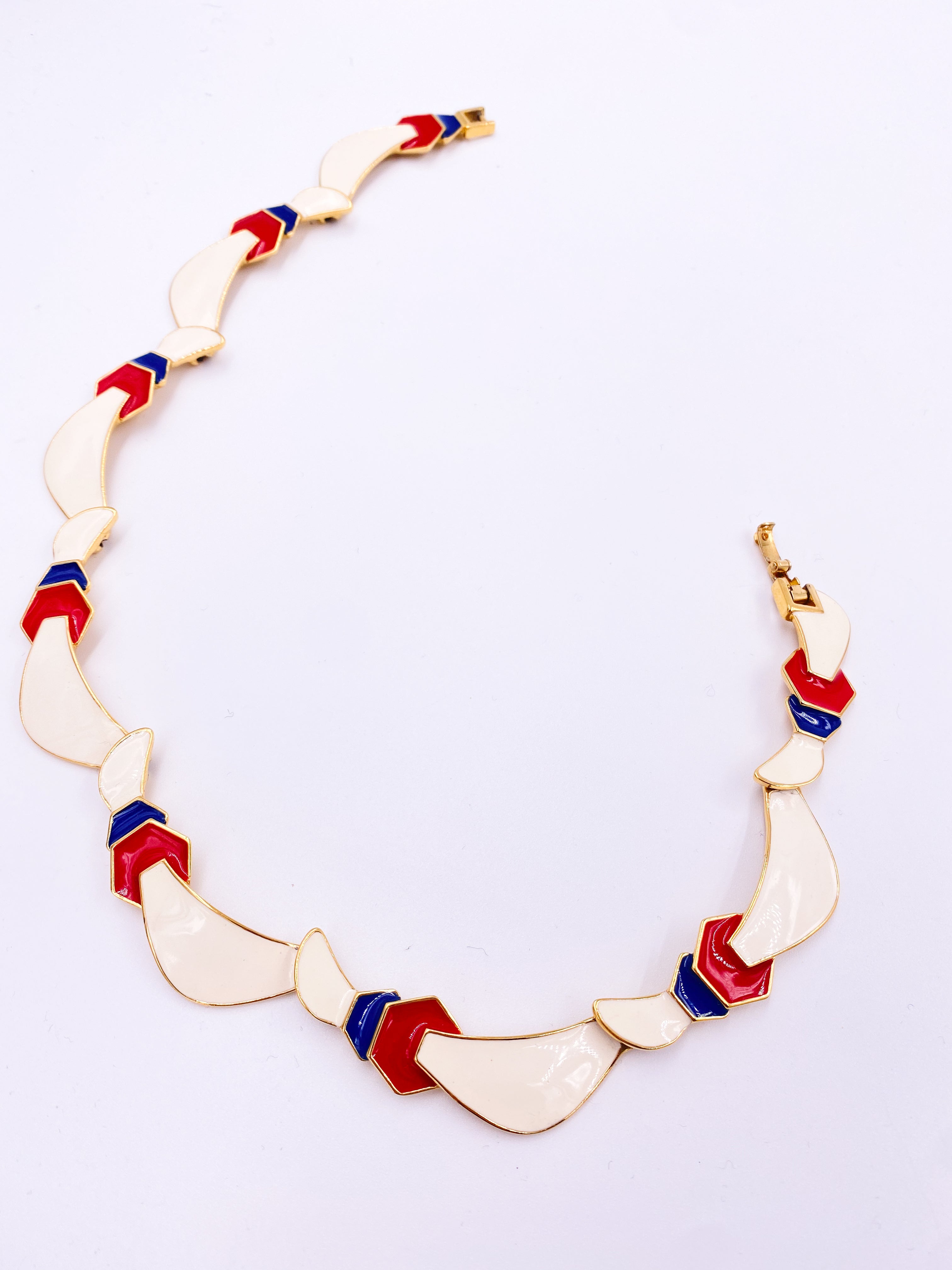 Monet Enamel Necklace