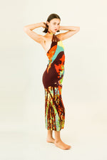 Load image into Gallery viewer, Jean Paul Gaultier S/S 2000 Faces Mesh Halter Dress
