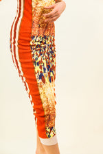 Load image into Gallery viewer, Jean Paul Gaultier Mesh Print Side Stripe Dress
