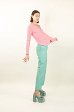 Load image into Gallery viewer, Courreges c. 1970&#39;s Mint Green Pants
