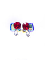 Load image into Gallery viewer, Geometric Crystal Clip-on Earrings
