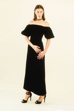 Load image into Gallery viewer, Yves Saint Laurent Off The Shoulder Velvet Gown
