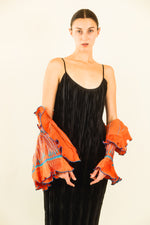 Load image into Gallery viewer, Zandra Rhodes Pleated Dress and Bolero Set

