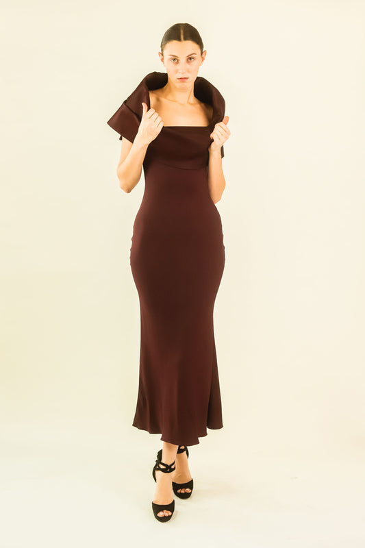 John Galliano Burgundy Gown - The Kit Vintage