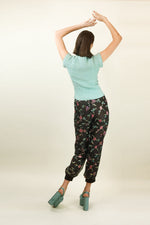 Load image into Gallery viewer, Courreges c. 1970&#39;s Sheer &amp; Floral Applique Pants
