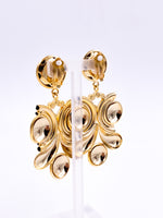Load image into Gallery viewer, Gold &amp; Crystal Drop Earrings

